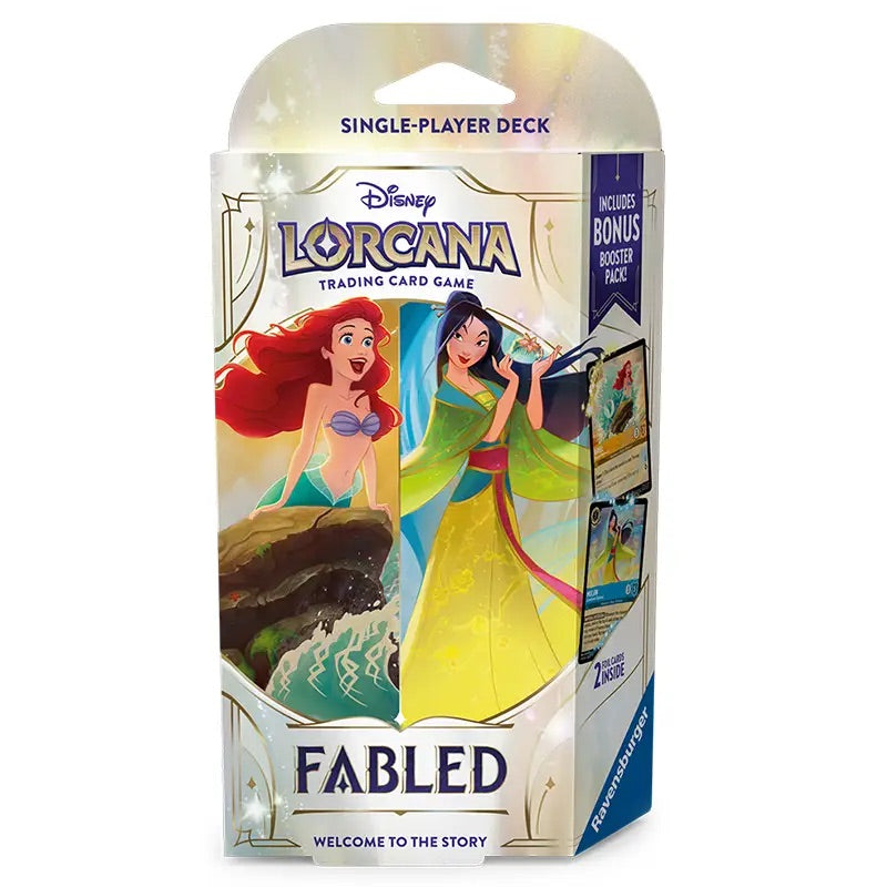 Disney Lorcana - Fabled - Starter Deck - Ariel & Mulan - JET Cards