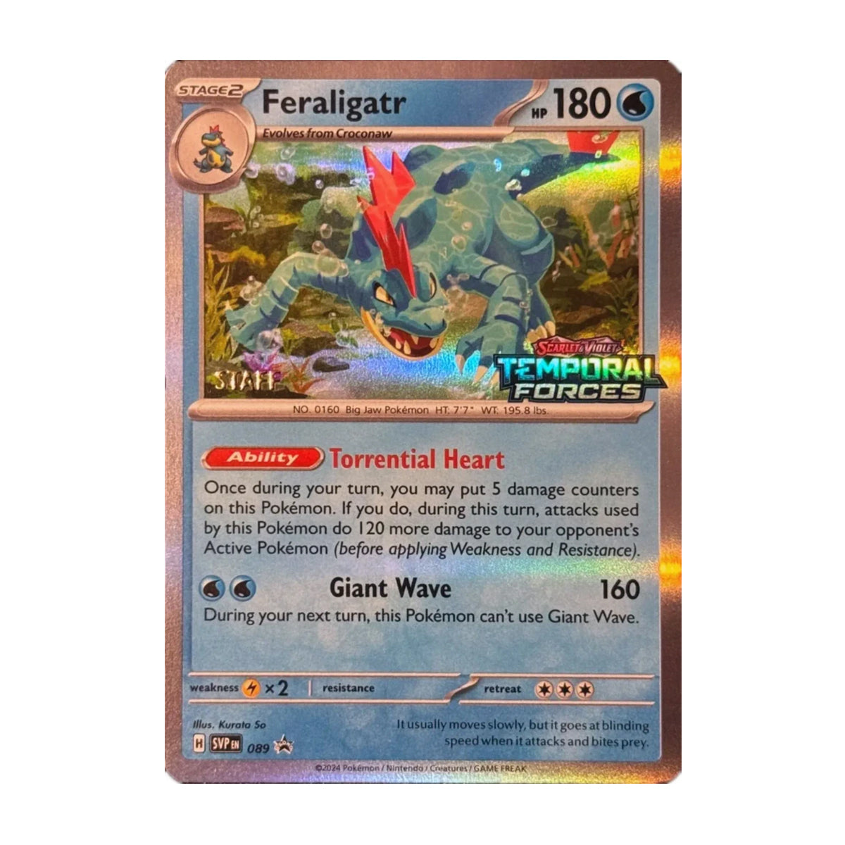 Feraligatr SVP089 Staff Stamped - Scarlet & Violet - Promo