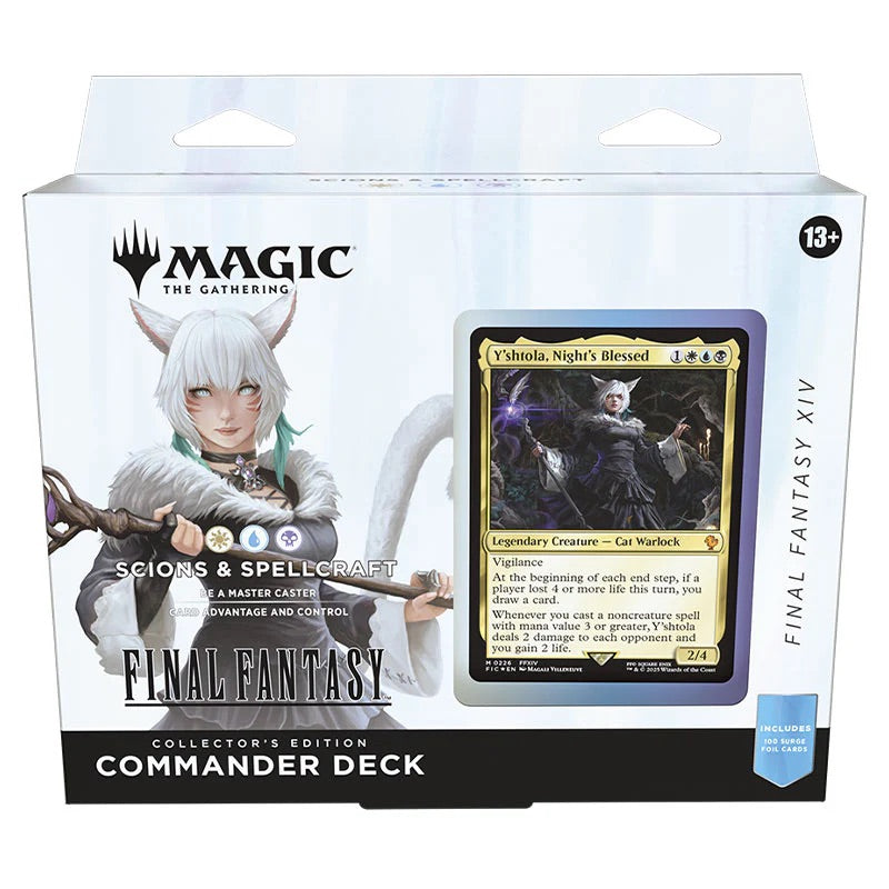 Magic The Gathering - Universes Beyond - Final Fantasy - Collector's Edition Commander Deck - Scions & Spellcraft - JET Cards