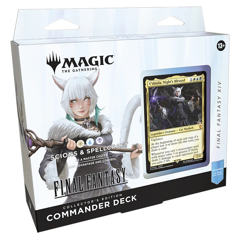Magic The Gathering - Universes Beyond - Final Fantasy - Collector's Edition Commander Deck - Scions & Spellcraft - JET Cards