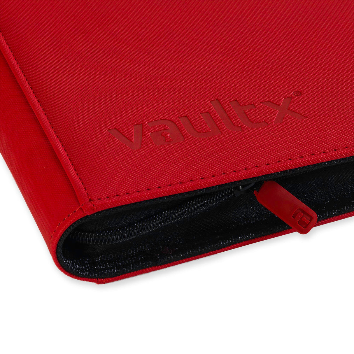 Vault X - 12-Pocket Exo-Tec® - Zip Binder - Red - JET Cards