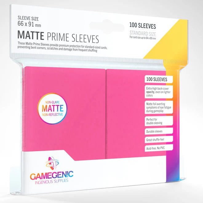 Gamegenic - Matte Prime Sleeves 100 Pink