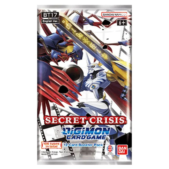 Digimon Card Game - BT17 - Secret Crisis - Booster Box (24 Packs) - JET Cards