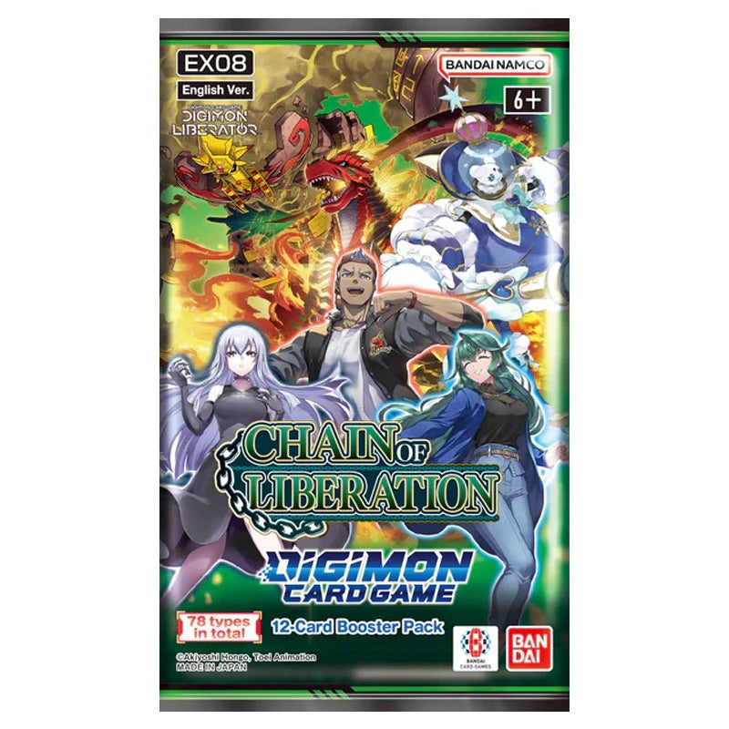 Digimon Card Game - EX08 - Chain of Liberation - Booster Box (24 Packs) - JET Cards