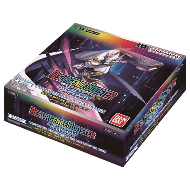 Digimon Card Game - RB01 - Resurgence Booster - Booster Box (24 Packs) - JET Cards