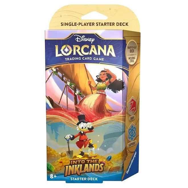 Disney Lorcana - Into The Inklands - Starter Deck - Moana & Scrooge McDuck - JET Cards
