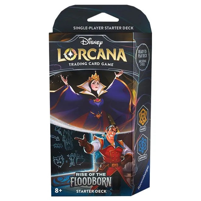 Disney Lorcana - Rise Of The Floodborn - Starter Deck - The Queen & Gaston - JET Cards