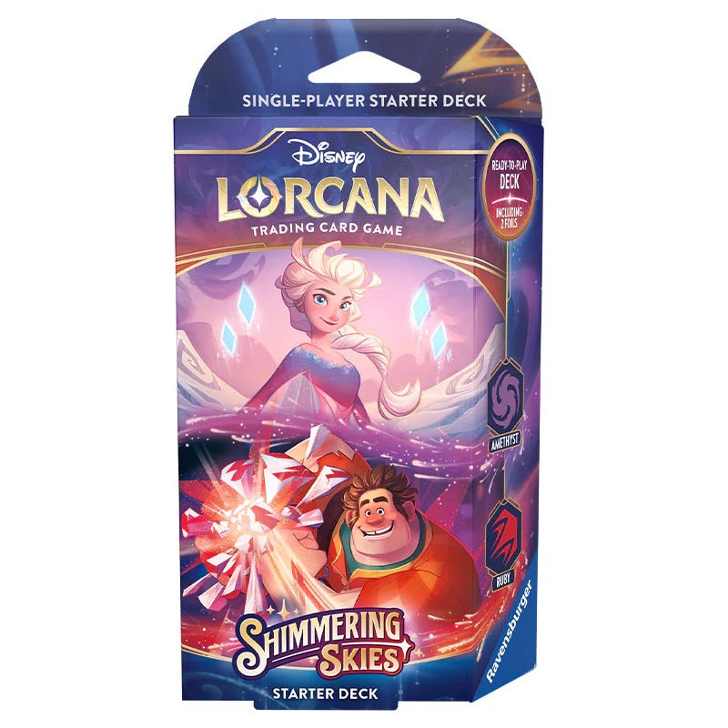 Disney Lorcana - Shimmering Skies - Starter Deck - Elsa & Wreck-It Ralph - JET Cards