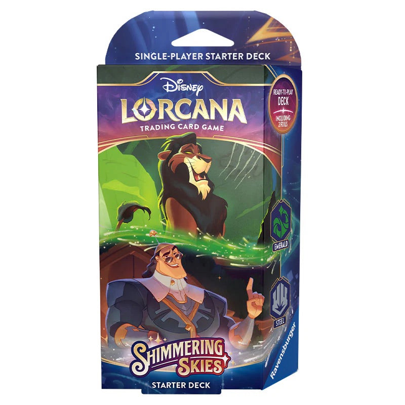 Disney Lorcana - Shimmering Skies - Starter Deck - Scar & Kronk - JET Cards