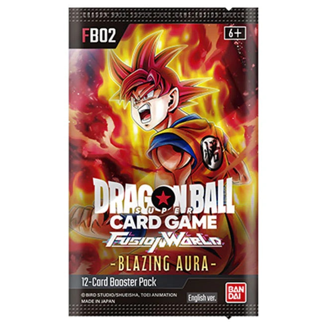 Dragon Ball Super Card Game - Fusion World - Blazing Aura - Booster Box (24 Packs) - JET Cards