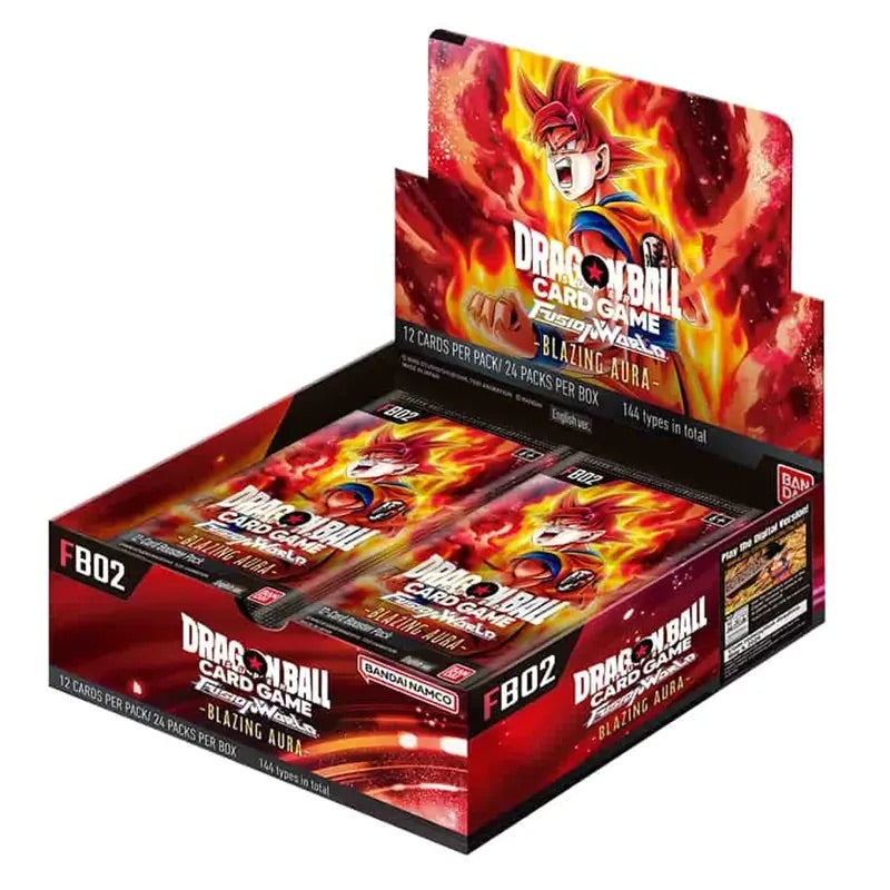 Dragon Ball Super Card Game - Fusion World - Blazing Aura - Booster Box (24 Packs) - JET Cards