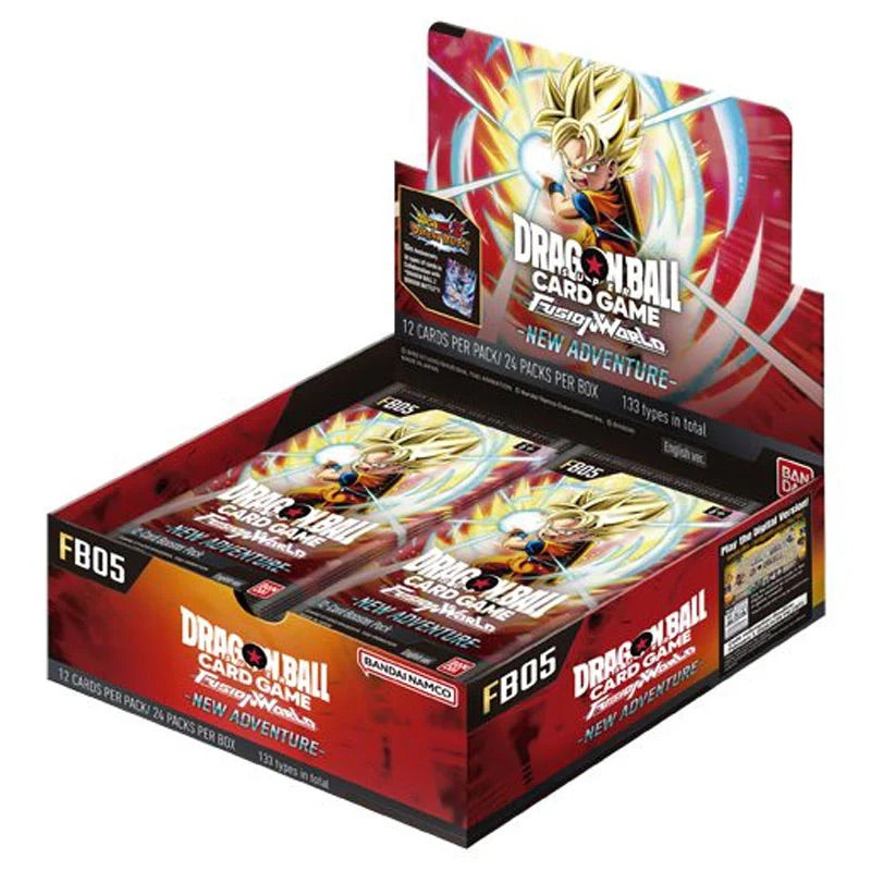 Dragon Ball Super Card Game - Fusion World - FB05 - New Adventure - Booster Box (24 Packs) - JET Cards