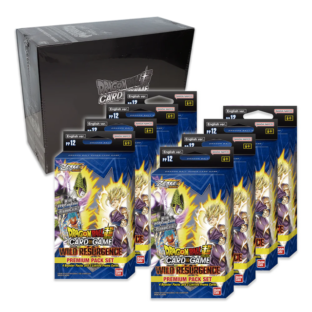 Dragon Ball Super Card Game - Zenkai Series - Wild Resurgence - Premium Pack (Display of 8) - JET Cards