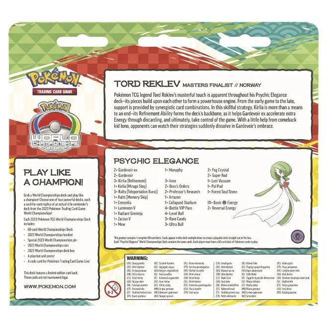 Pokemon - 2023 World Championship Deck - Tord Reklev (Psychic Elegance) - JET Cards