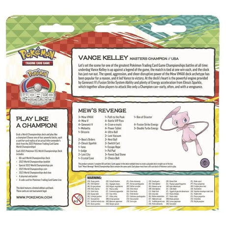 Pokemon - 2023 World Championship Deck - Vance Kelley (Mew's Revenge) - JET Cards