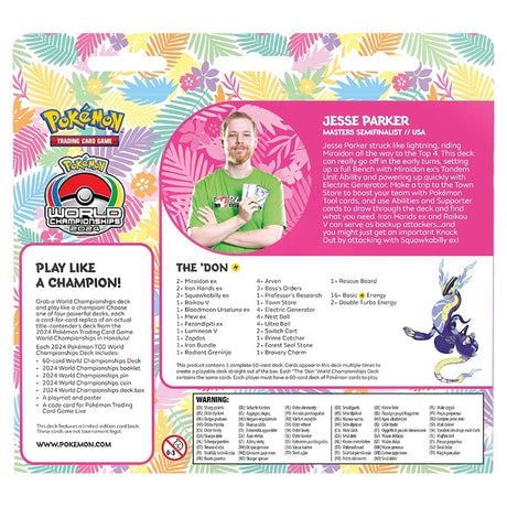 Pokemon - 2024 World Championship Deck - Jesse Parker (The 'Don) - JET Cards