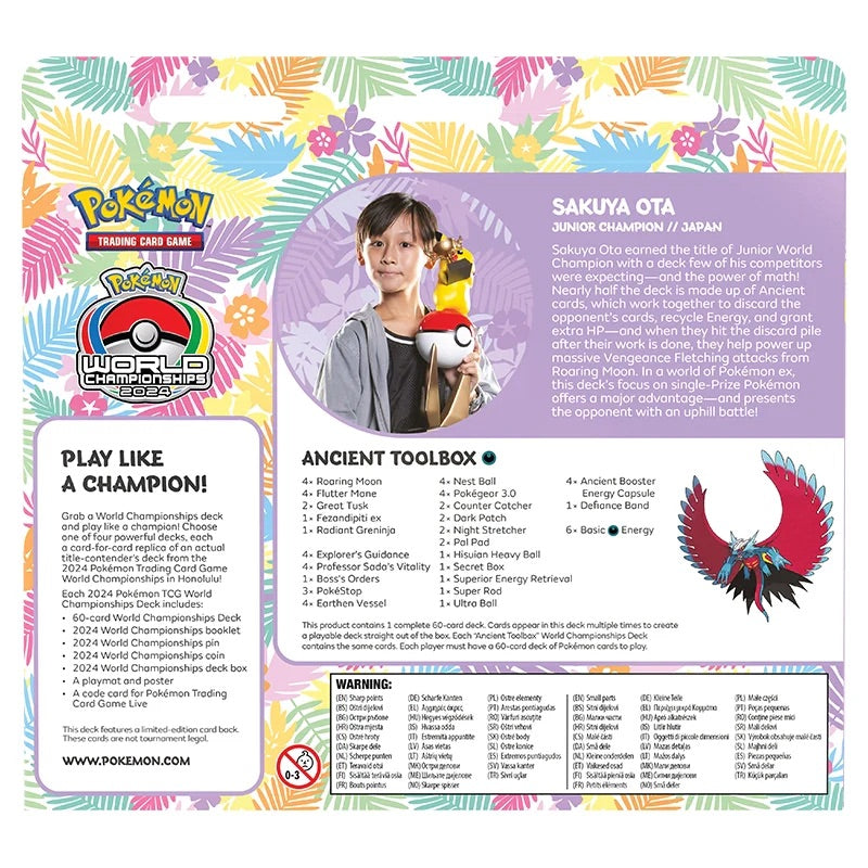 Pokemon - 2024 World Championship Deck - Sakuya Ota (Ancient Toolbox) - JET Cards