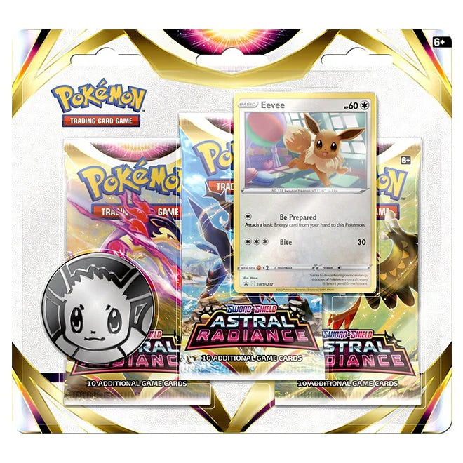 Pokemon Astral Radiance 3 Pack Blister - Eevee - JET Cards