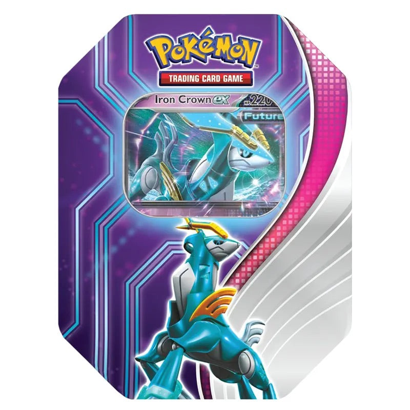 Pokemon - Paradox Destinies Tin - Iron Crown ex - JET Cards