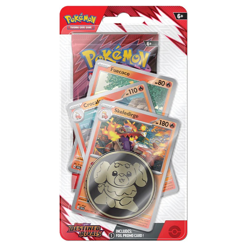 Pokemon - Scarlet & Violet - Destined Rivals - Premium Checklane Blister - Skeledirge - JET Cards