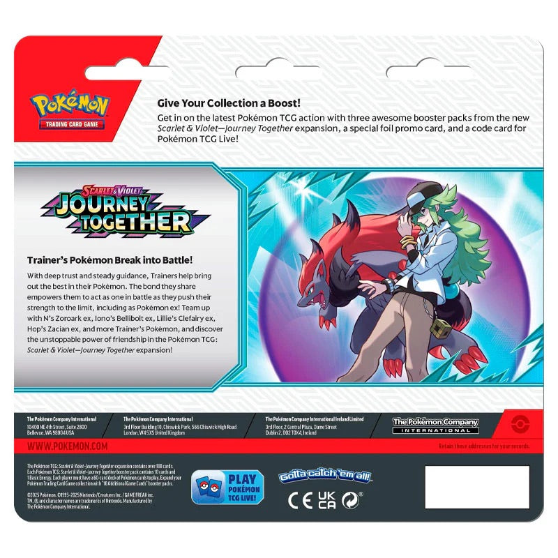 Pokemon - Scarlet & Violet - Journey Together - 3 Pack Blister - Yanmega - JET Cards