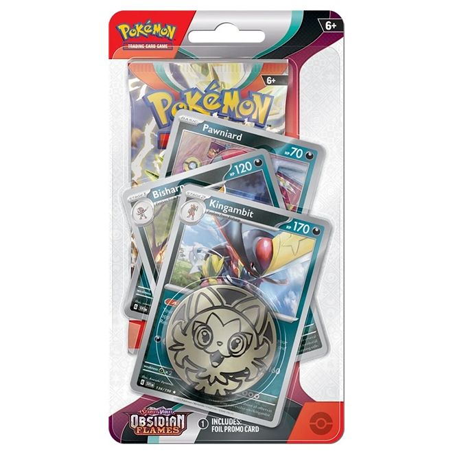 Pokemon - Scarlet & Violet - Obsidian Flames - Premium Checklane Blister - Kingambit - JET Cards
