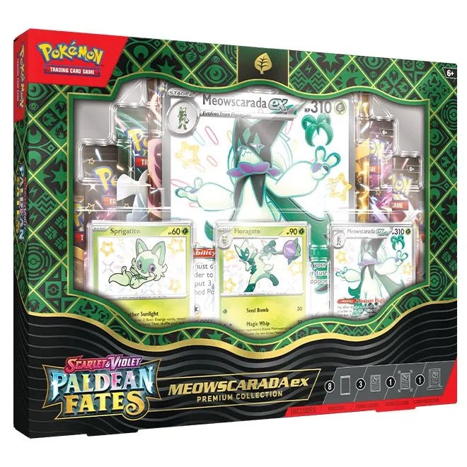 Pokemon - Scarlet & Violet - Paldean Fates - Premium Collection - Shiny Meowscarada Ex - JET Cards