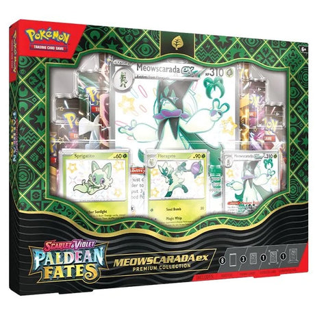 Pokemon - Scarlet & Violet - Paldean Fates - Premium Collection - Shiny Meowscarada Ex - JET Cards