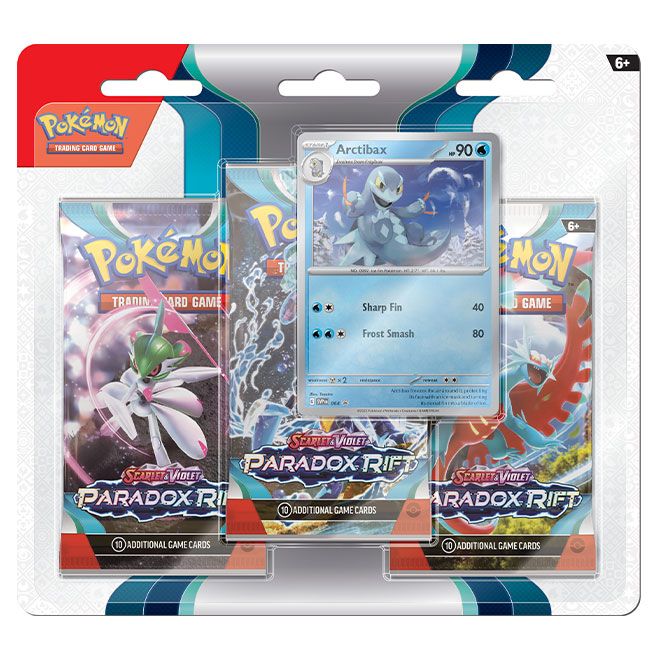 Pokemon - Scarlet & Violet - Paradox Rift - 3 Pack Blister - Arctibax - JET Cards