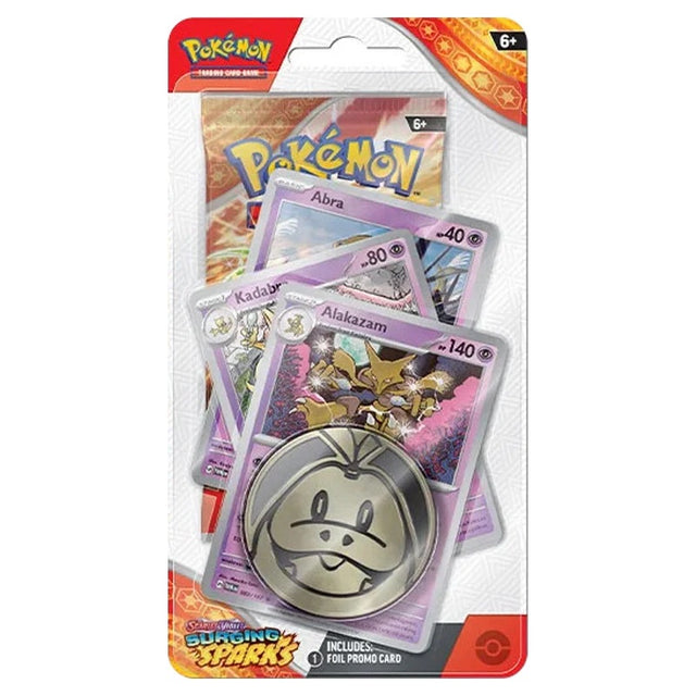 Pokemon - Scarlet & Violet - Surging Sparks - Premium Checklane Blister - Alakazam - JET Cards