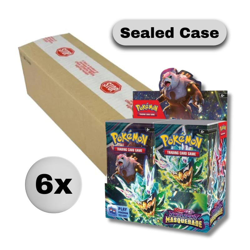 Pokemon - Scarlet & Violet - Twilight Masquerade - Booster Box Case (6 Booster Boxes) - JET Cards