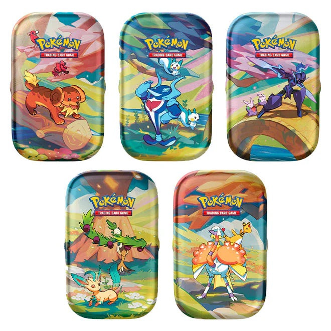Pokemon - Scarlet & Violet - Vibrant Paldea - Mini Tin - Bundle of 5 - JET Cards