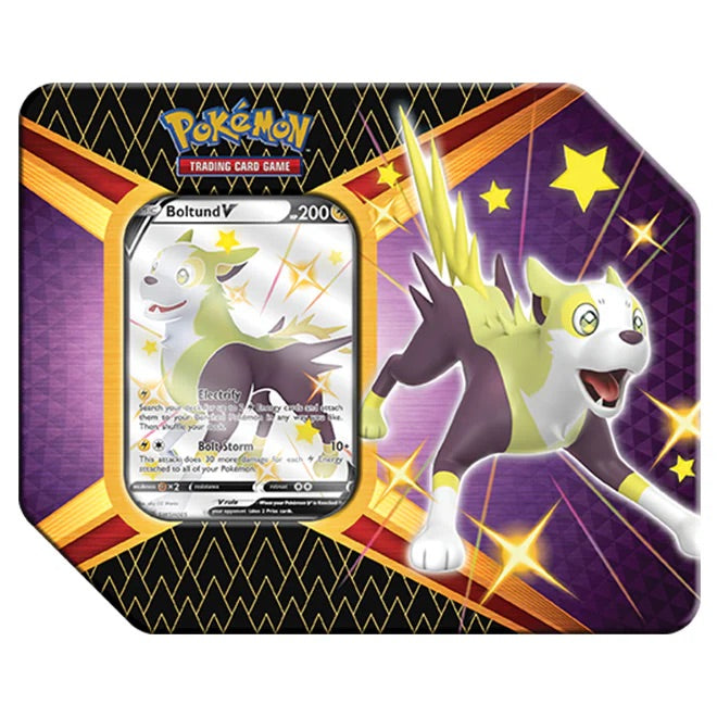 Pokemon Shining Fates Tin - Boltund V - JET Cards