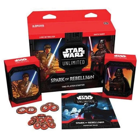 Star Wars Unlimited - Spark Of Rebellion - Two-Player Starter (Luke Vs Darth Vader) - JET Cards