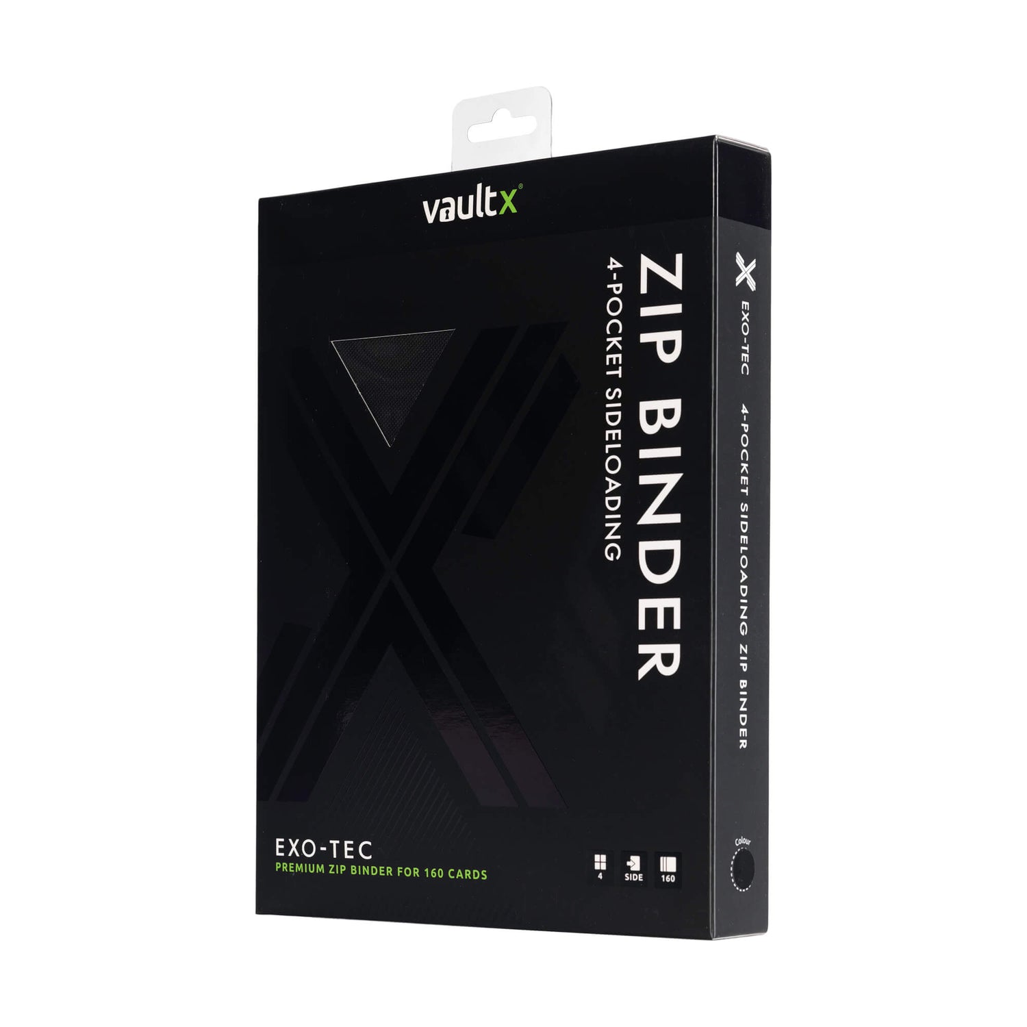 Vault X - 4-Pocket Exo-Tec® - Zip Binder - Black - JET Cards