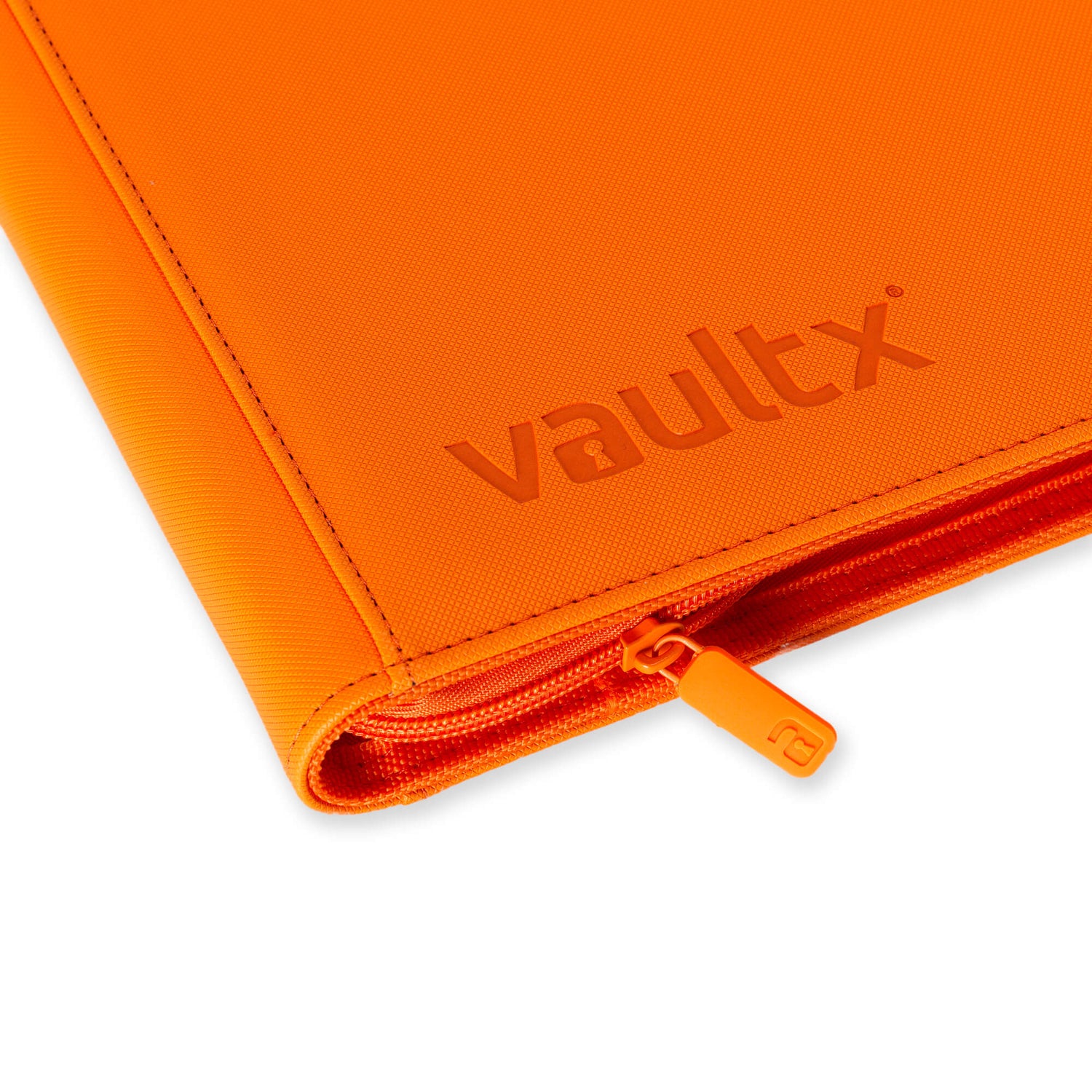 Vault X - 9-Pocket Exo-Tec® - Zip Binder - Just Orange - JET Cards