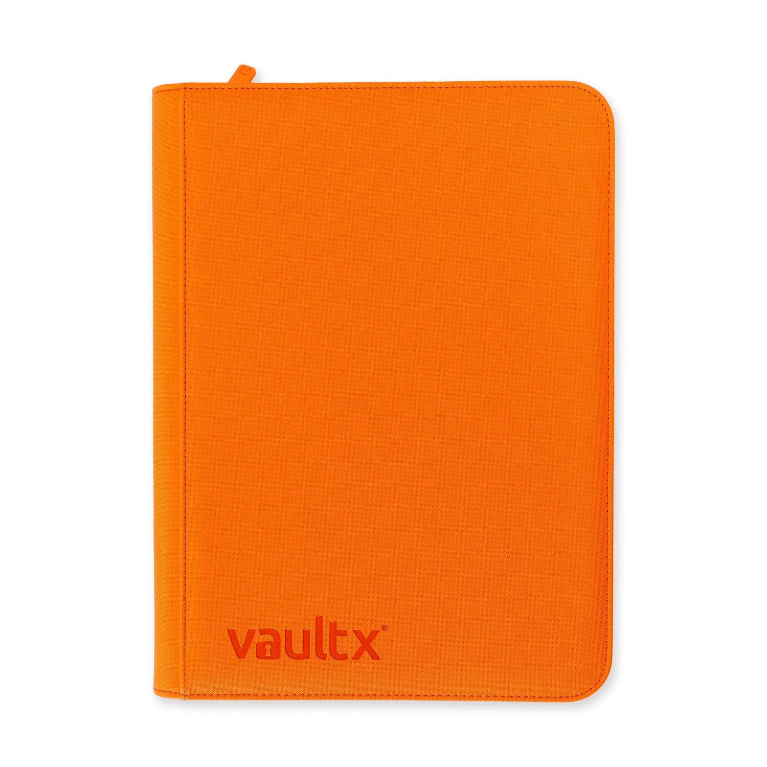 Vault X - 9-Pocket Exo-Tec® - Zip Binder - Just Orange - JET Cards