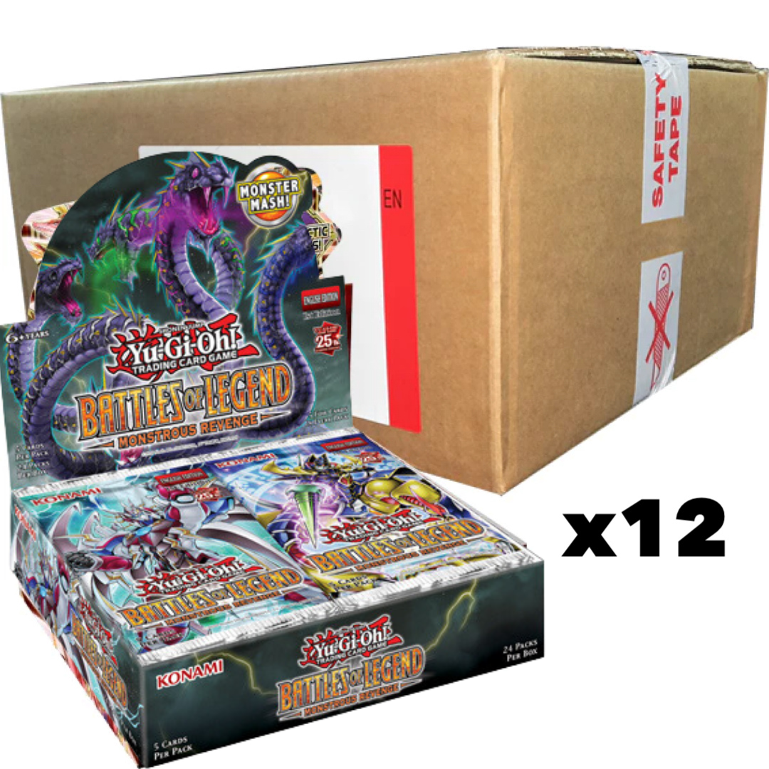 Yu-Gi-Oh! - Battles Of Legend - Monstrous Revenge - Booster Box Case (12 Booster Boxes) - JET Cards