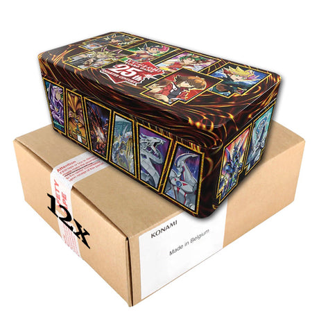 Yu-Gi-Oh! - Dueling Heroes 25th Anniversary - Mega Tin Case (12x Tins) - JET Cards