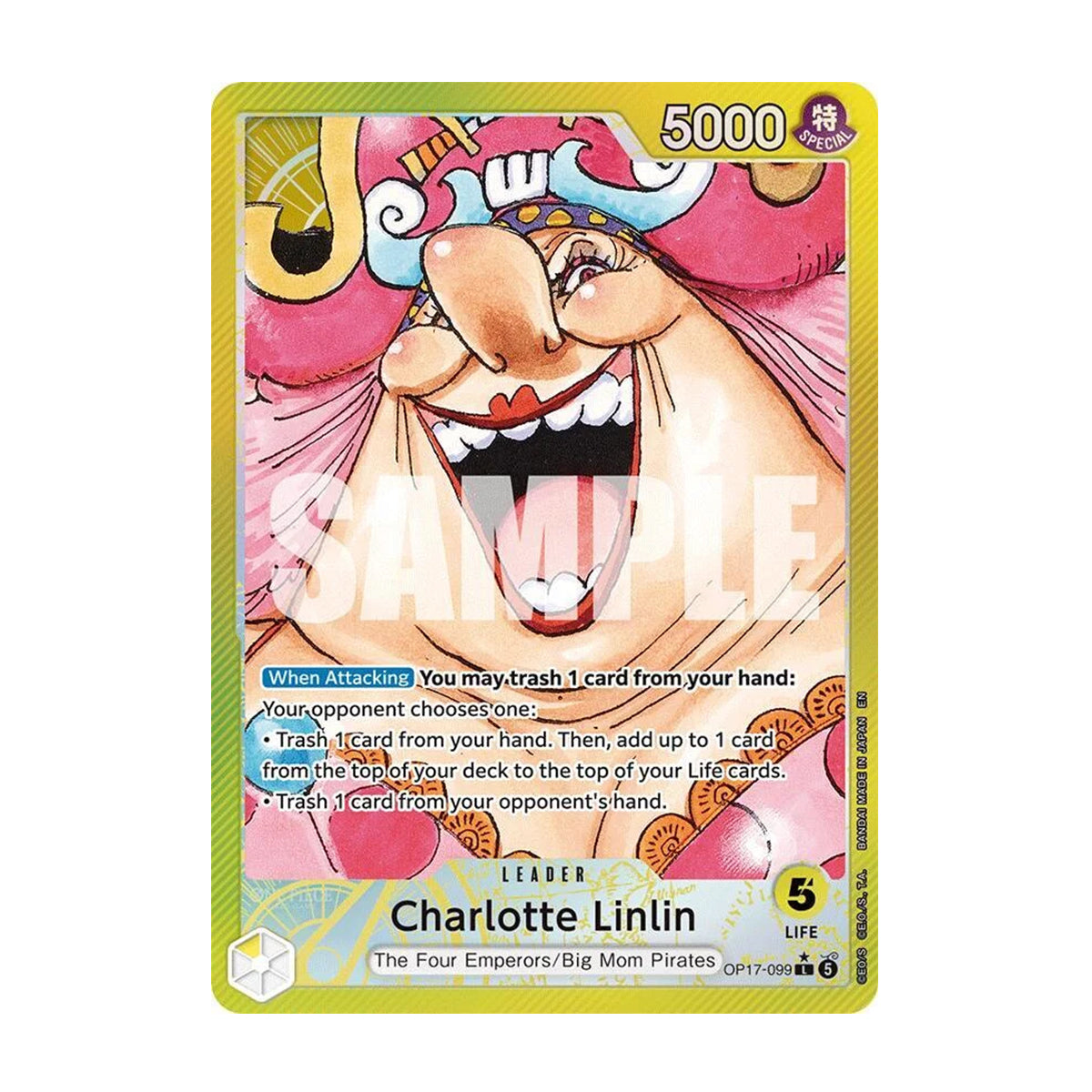 Charlotte Linlin OP17-099 - OP17 - The World's Strongest Warriors - Alt Art Leader