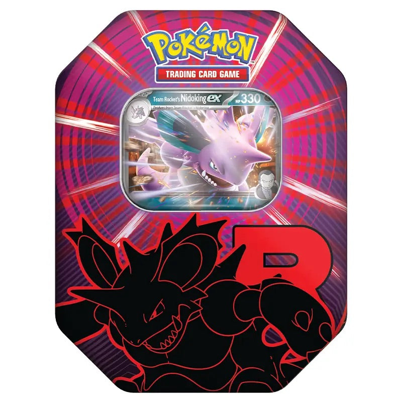 Pokemon - Scarlet & Violet - Team Rocket Tin - Team Rocket's Nidoking ex - JET Cards