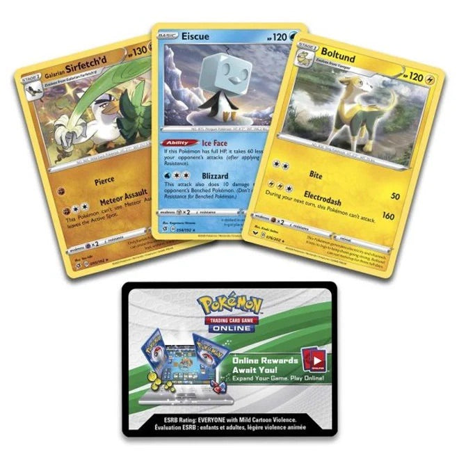 Pokemon - Knock Out Collection - Boltund, Eiscue & Galarian Sirfetch'd