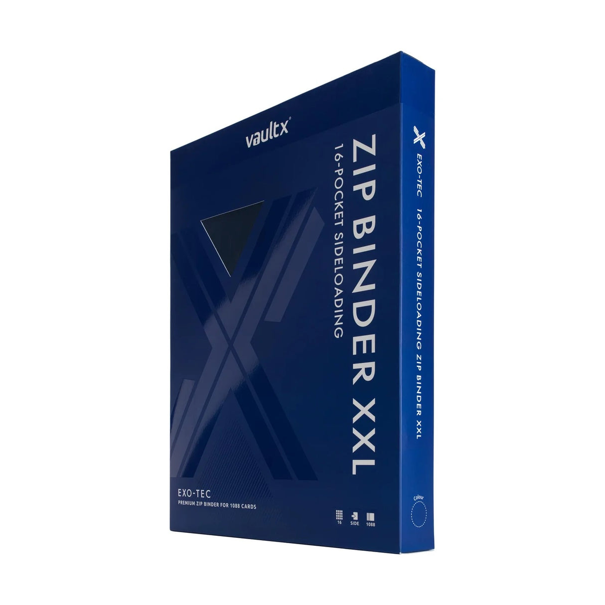 Vault X - 16-Pocket Exo-Tec® - XXL Zip Binder - Blue