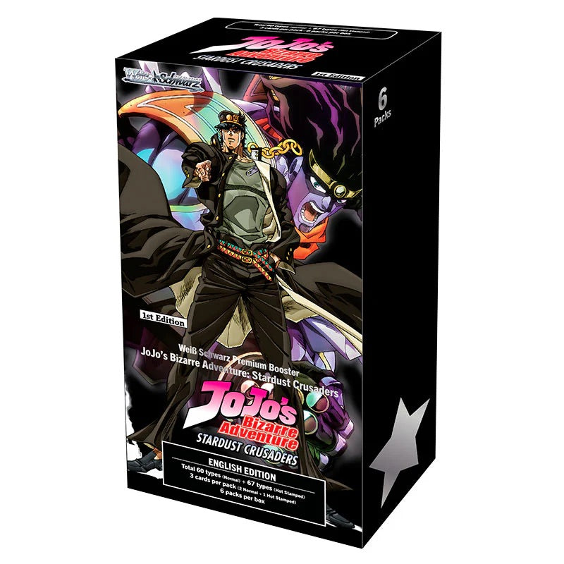 Weiss Schwarz - JoJo’s Bizarre Adventure: Stardust Crusaders - Premium Booster Box (6 Packs) - JET Cards