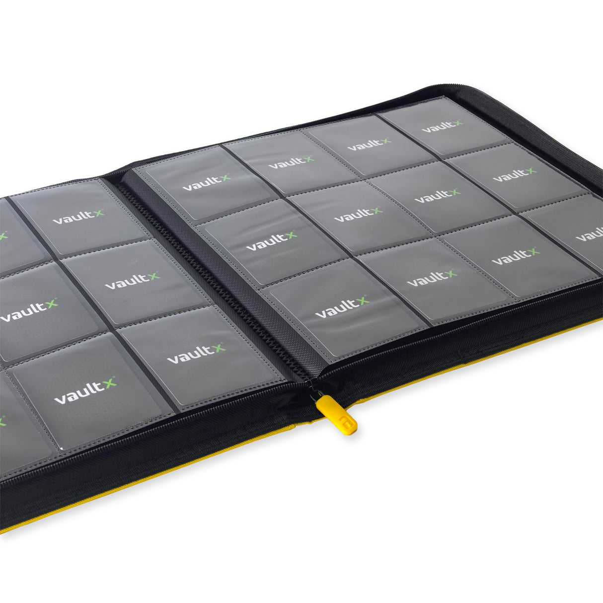 Vault X - 12-Pocket Exo-Tec® - Zip Binder - Yellow - JET Cards