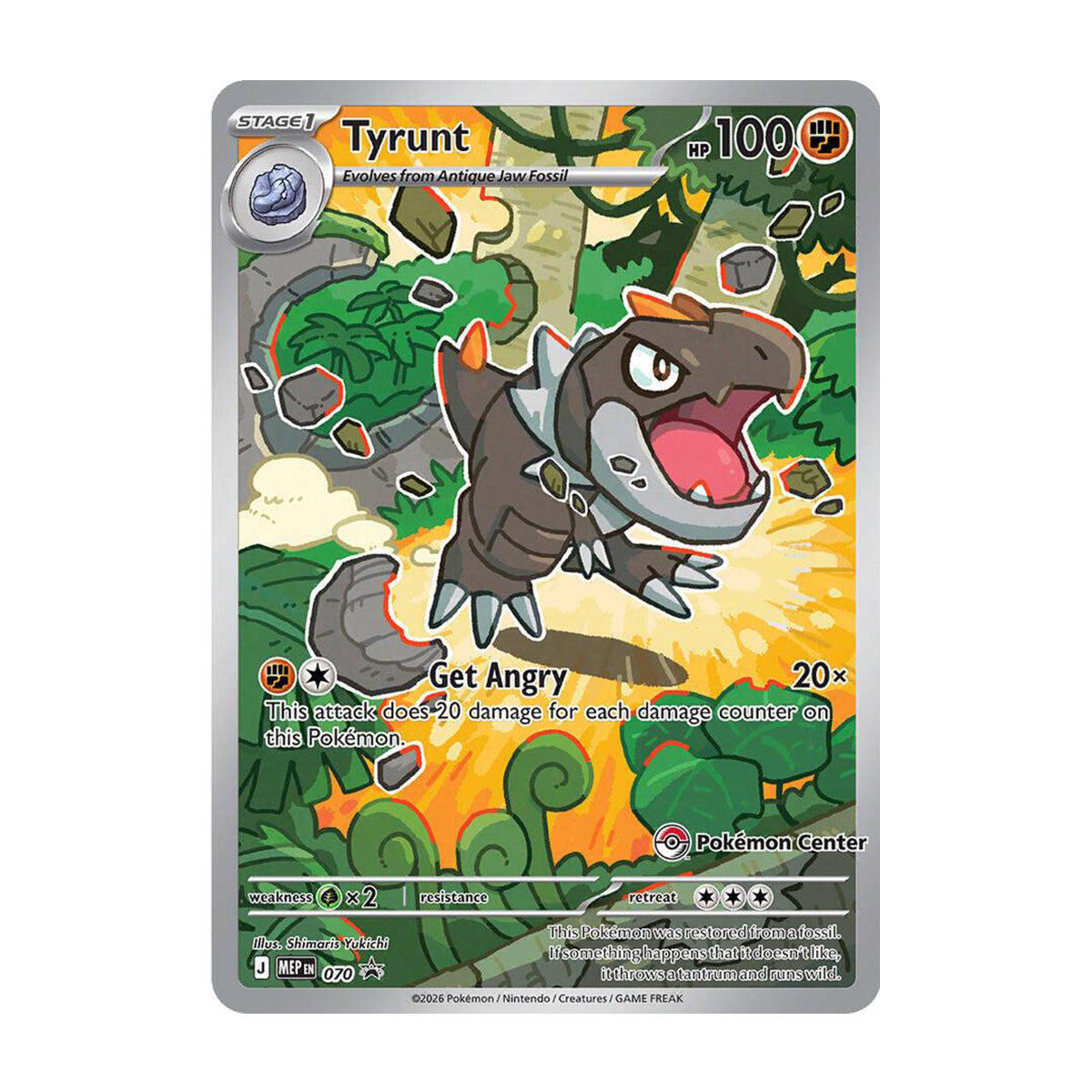 Tyrunt MEP070 (Pokemon Center) - Mega Evolution - Promo