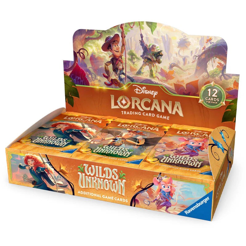 Disney Lorcana - Wilds Unknown- Booster Box (24 Packs) - JET Cards