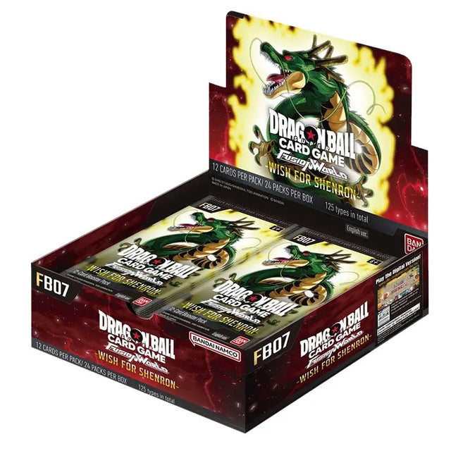 Dragon Ball Super Card Game - Fusion World - FB07 - Wish For Shenron - Booster Box (24 Packs) - JET Cards