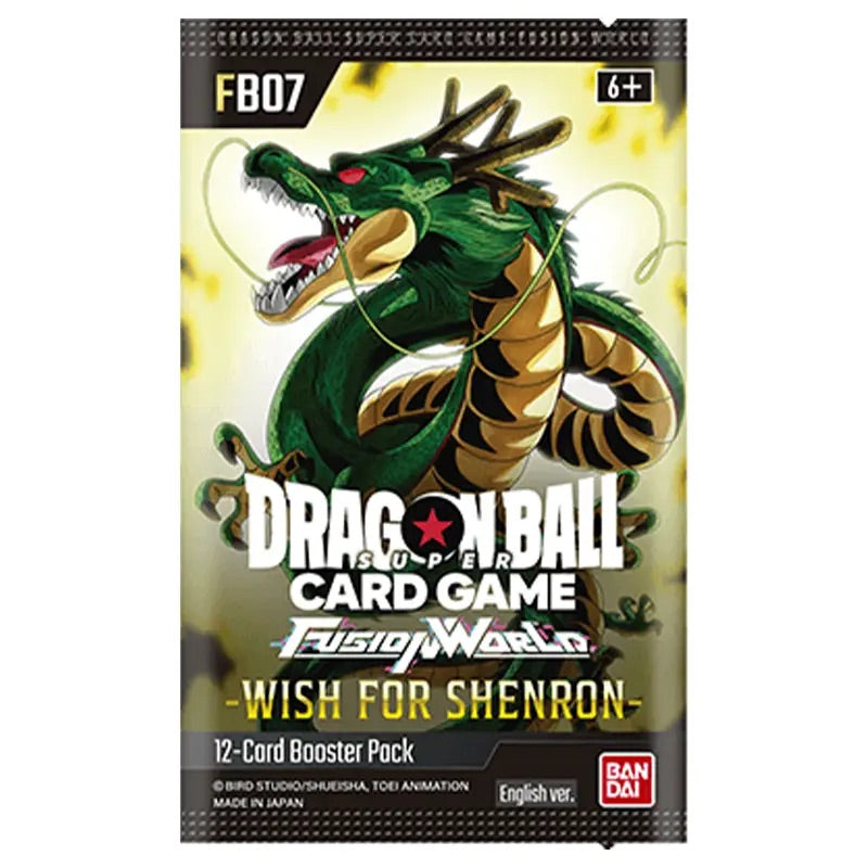 Dragon Ball Super Card Game - Fusion World - FB07 - Wish For Shenron - Booster Box (24 Packs) - JET Cards