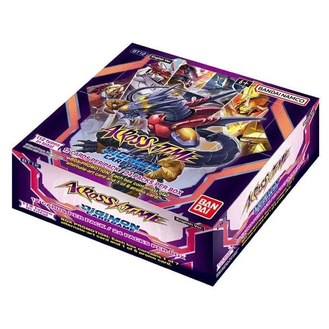 Digimon Card Game - BT12 - Across Time - Booster Box (24 Packs) - JET Cards